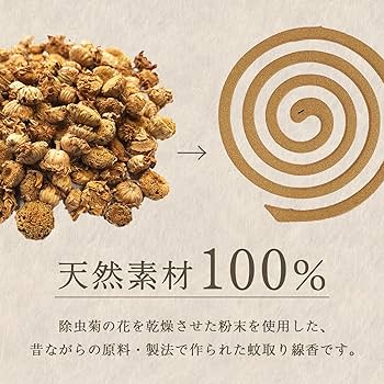 Amazon.co.jp: 菊精渦巻 天然除虫菊 かとり線香 レギュラー